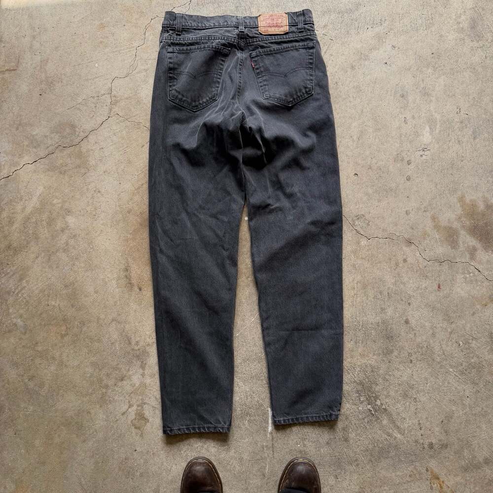 Vintage 90s USA Made Jeans  Levi's 550 Black Denim Jeans Men's 34x34